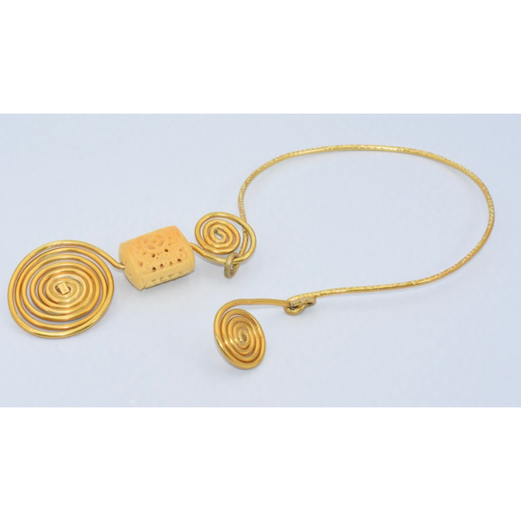 Jeff Lieb Hand Crafted Museum Runway Couture Statement Choker Collar Necklace - Picture 7 of 7